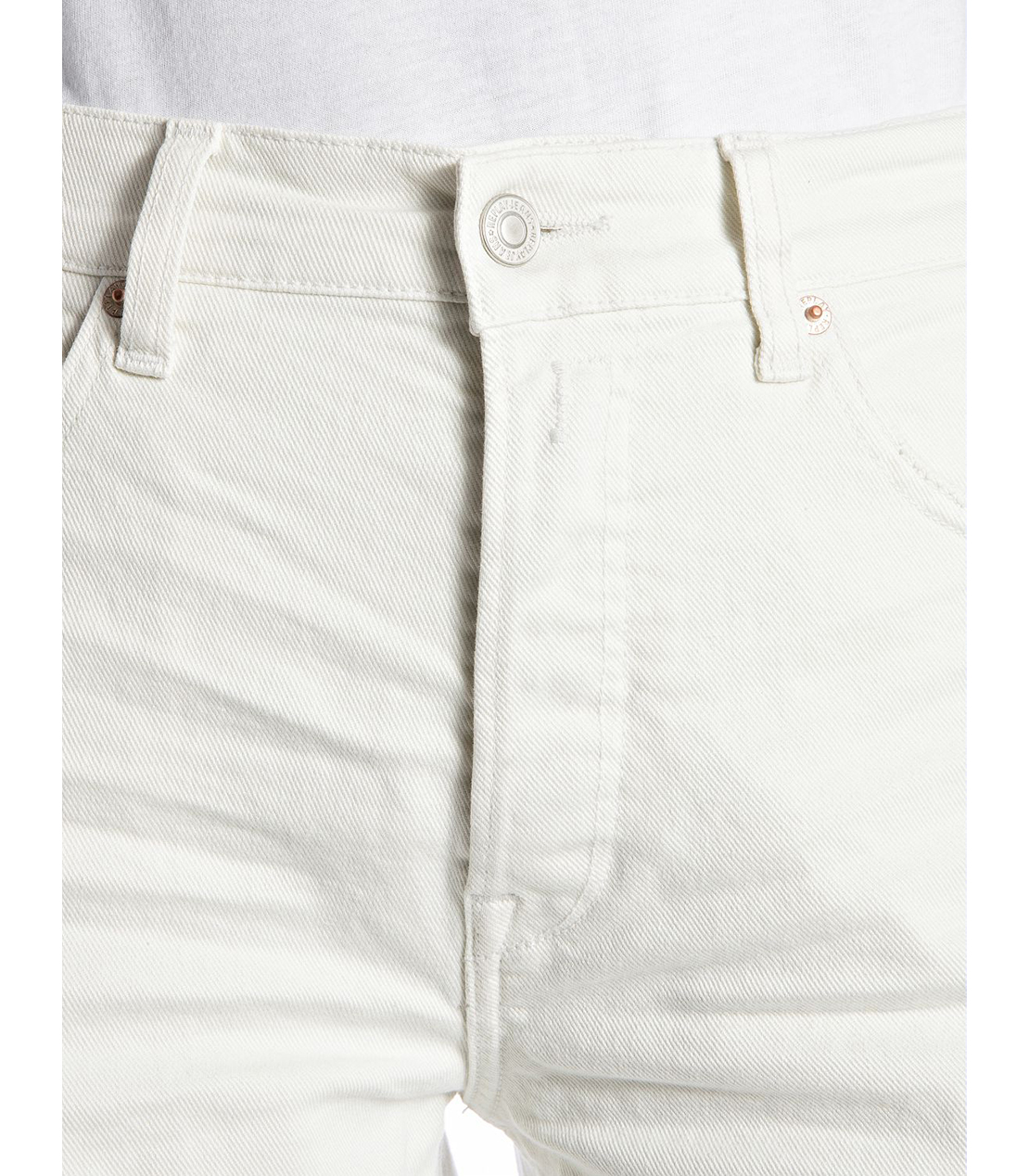 HEVELEEN コンフォートブル ワイドクロップドデニム 詳細画像 オフホワイト 5